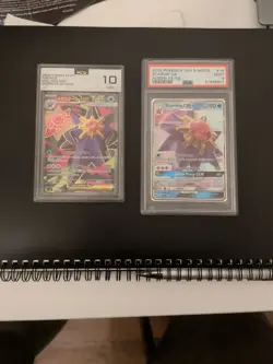 Pokemon Starmie GX TCG Card 14/68 Hidden Fates PSA 9 & Mega Stamie Ex JP Bundle - Image 1