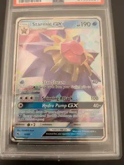 Pokemon Starmie GX TCG Card 14/68 Hidden Fates PSA 9 & Mega Stamie Ex JP Bundle - Image 3