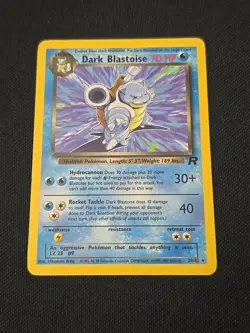 Dark Blastoise 20/82 Team Rocket Regular Black Star Rare WOTC Pokemon TCG LP - Image 1