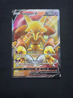 Alakazam V Vivid Voltage 172/185 Full Art Holo Ultra Rare Pokemon TCG Cards NM - Image 1