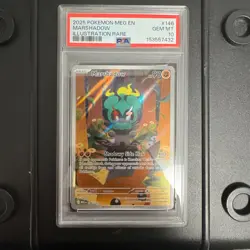 2025 Pokemon Mega Evolution Marshadow Illustration Rare #146/132 PSA 10 GEM MINT - Image 1