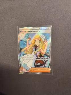 Lillie’s Determination 169/132 Mega Evolution Full Art Trainer Pokemon TCG - Image 1