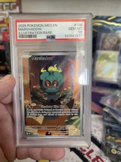 Pokemon 2025 Marshadow 146/132 Illustration Rare Mega Evolution GEM MINT PSA 10 - Image 2
