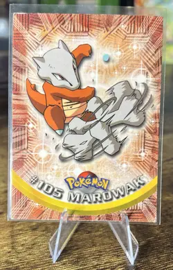 Pokemon #105 Marowak Card 2000 Topps Series 2 - Image 4