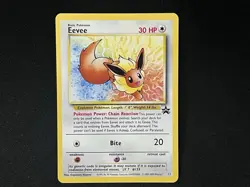 Eevee Pokemom Card JR East Stamp Rally 2000 Non-Holo Black Star Promo - Image 4
