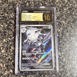 CGC Pristine 10 Steelix 150/132 ME01 Mega Evolution Illustration Rare Holo ENG - Image 1