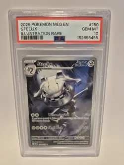 Steelix 150/132 IR Me01: Mega Evolution Holo PSA 10 - Image 1