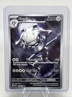 Steelix 150/132 Me01: Mega Evolution Holo Illustration Rare 2025 NM+ - Image 1