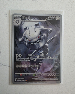 Pokemon TCG Steelix 150/132 ME01 Mega Evolution Illus Rare Full Art Holo EN - Image 1