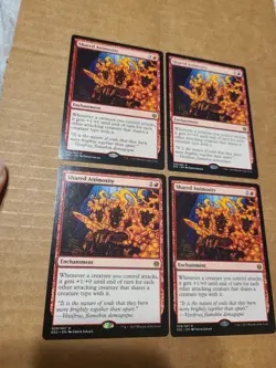 MTG Magic 4x Shared Animosity Explorers of Ixalan LP *SeePics* - Image 1