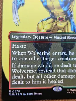 Wolverine, Fierce Fighter (Borderless) Foil Marvel,Magic the Gathering,MTG *NEW* - Image 2