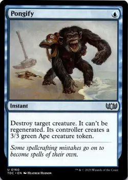 MTG Pongify NON-FOIL NM 160 Commander: Tarkir: Dragonstorm - Image 1