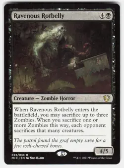 Ravenous Rotbelly 22 Commander: Innistrad: Midnight Hunt Magic: The Gathering LP - Image 2