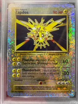 2002 Pokemon Legendary Collection Zapdos 19/110 Reverse Holo PSA 9 Mint - Image 2
