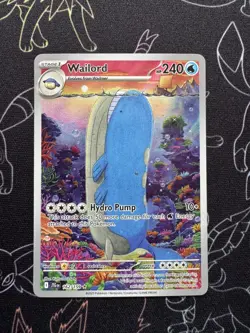 Pokemon TCG - Journey Together - Wailord - 162/159 - Illustration Rare - NM/MT - Image 1