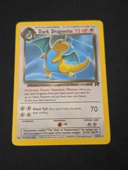 Dark Dragonite 22/82 Team Rocket Regular Black Star Rare WOTC Pokemon TCG LP - Image 1