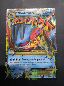 Pokemon TCG M Swampert EX Promo Card XY87 -/LP+ Clean! - Image 1