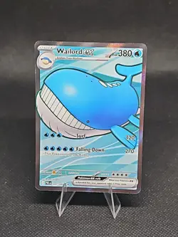 Wailord ex 097/084 Pokemon Pitch Black Ultra Rare Full Art Holo English 380HP - Image 1