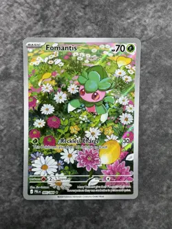 Fomantis 085/084 Me05: Pitch Black Full Art Illustration Rare Pokemon MINT - Image 2