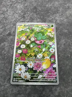 Fomantis 085/084 Me05: Pitch Black Full Art Illustration Rare Pokemon MINT - Image 3