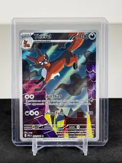 Thievul - 092/084 ME05: Pitch Black IR Illustration Rare NM Pokemon TCG - Image 1
