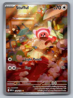 Stufful 154/132 Illustration Rare Mega Evolution Pokemon NM - Image 1