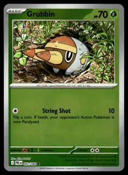 Grubbin 002/084 Common Pitch Black Pokemon Reverse Holo Near Mint - Image 1