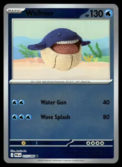 Wailmer 015/084 Common Pitch Black Pokemon Reverse Holo Near Mint - Image 1