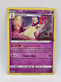 Hisuian Typhlosion [GameStop Promo] 52/189 Astral Radiance Pokemon Rare Holo NM - Image 1