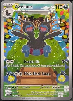 2025 Pokemon White Flare Zweilous Illustration Rare #147/086 - Image 1