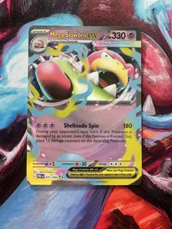 Mega Slowbro ex 031/084 Double Rare Me05: Pokemon Pitch Black Holo Near Mint - Image 1