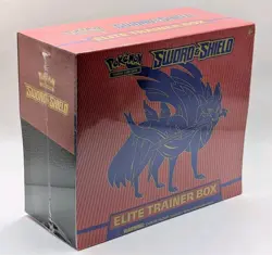 Pokemon Sword & Shield Base Zacian Red Elite Trainer Box ETB Brand New Sealed - Image 1