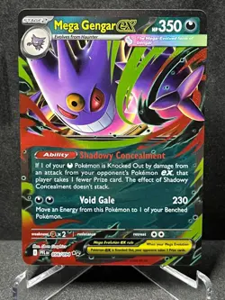 Mega Gengar ex 056/094 Double Rare Phantasmal Flames Pokemon Holo Near Mint - Image 1