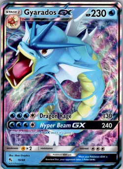 Gyarados GX 16/68 Holo GX Rare Hidden Fates Pokemon Near Mint - Image 1
