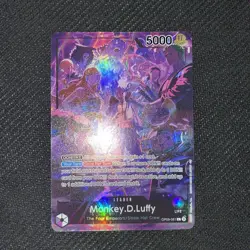 NM Monkey.D.Luffy OP09-061 Alt Art Leader 2nd Anniversary Four Emperors - Image 2