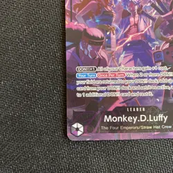 NM Monkey.D.Luffy OP09-061 Alt Art Leader 2nd Anniversary Four Emperors - Image 3