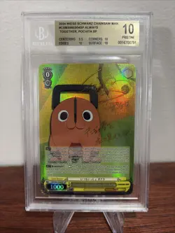 Weiss Schwarz Chainsaw Man Pochita CSM/S96-E004SP SP Foil Signed BGS 10 English - Image 1