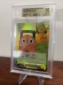 Weiss Schwarz Chainsaw Man Pochita CSM/S96-E004SP SP Foil Signed BGS 10 English - Image 3