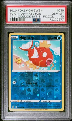 PSA 10 Magikarp Cosmos Reverse Holo Promo 039/192 Pikachu Pokemon Card GEM MINT - Image 1