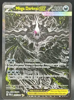Mega Darkrai EX SIR Holo 116/084 Pitch Black English Pokemon Card - Image 1