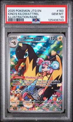 PSA 10 Iono's Kilowattrel 163/159 Journey Together GEM MINT Pokemon Card - Image 1