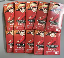 Bandai One Piece Card Game OP-13 Carrying On His Will English 10 Booster Packs - Image 1