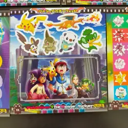 Genesect Mewtwo Sticker Pikachu Charizard Dragonite etc Pokemon Card Japanese - Image 5