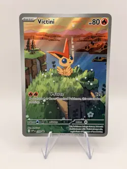 Victini 208 SVP Black Star Promo Illustration Rare Pokemon Card - Image 1