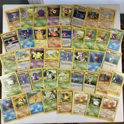 English 100+ Card Lot of Base Set Jungle Fossil Rocket 1999-2000 Pokemon HP-LP - Image 2