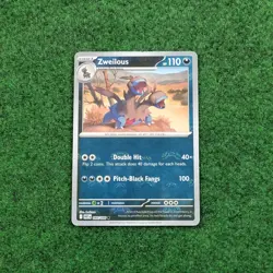 Pokemon White Flare Zweilous 066/086 Masterball Reverse Holo Card - ENGLISH - Image 1