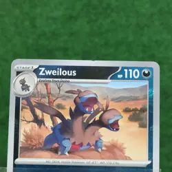 Pokemon White Flare Zweilous 066/086 Masterball Reverse Holo Card - ENGLISH - Image 3