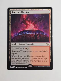 Mtg Raucous Theater Murders at Karlov Manor Rare Non Foil Lp - Image 1