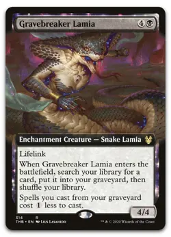 Gravebreaker Lamia (Extended Art) #314 (NM) Theros Beyond Death THB Magic MTG - Image 1