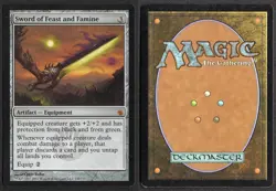 SWORD OF FEAST AND FAMINE Mirrodin Besieged Magic: The Gathering MP - Image 3